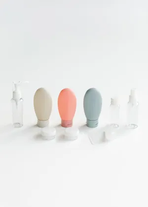 11-Piece Travel Toiletries Bottle Set