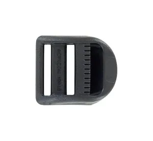 1" Black, Curved Tension Lock, Plastic, #C-1654