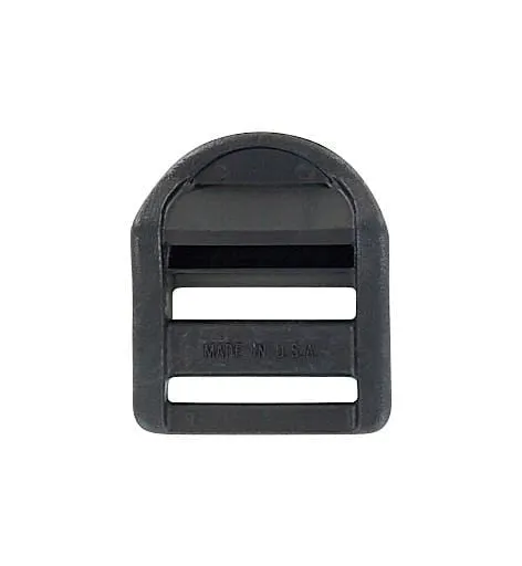 1" Black, Curved Tension Lock, Plastic, #C-1654