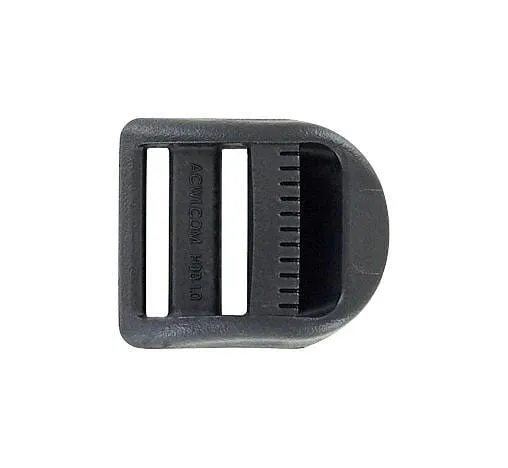 1" Black, Curved Tension Lock, Plastic, #C-1654