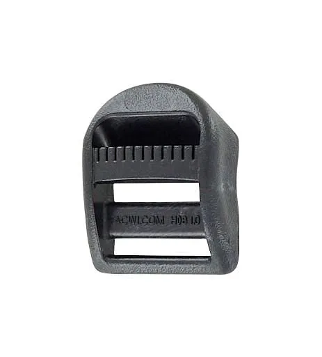 1" Black, Curved Tension Lock, Plastic, #C-1654
