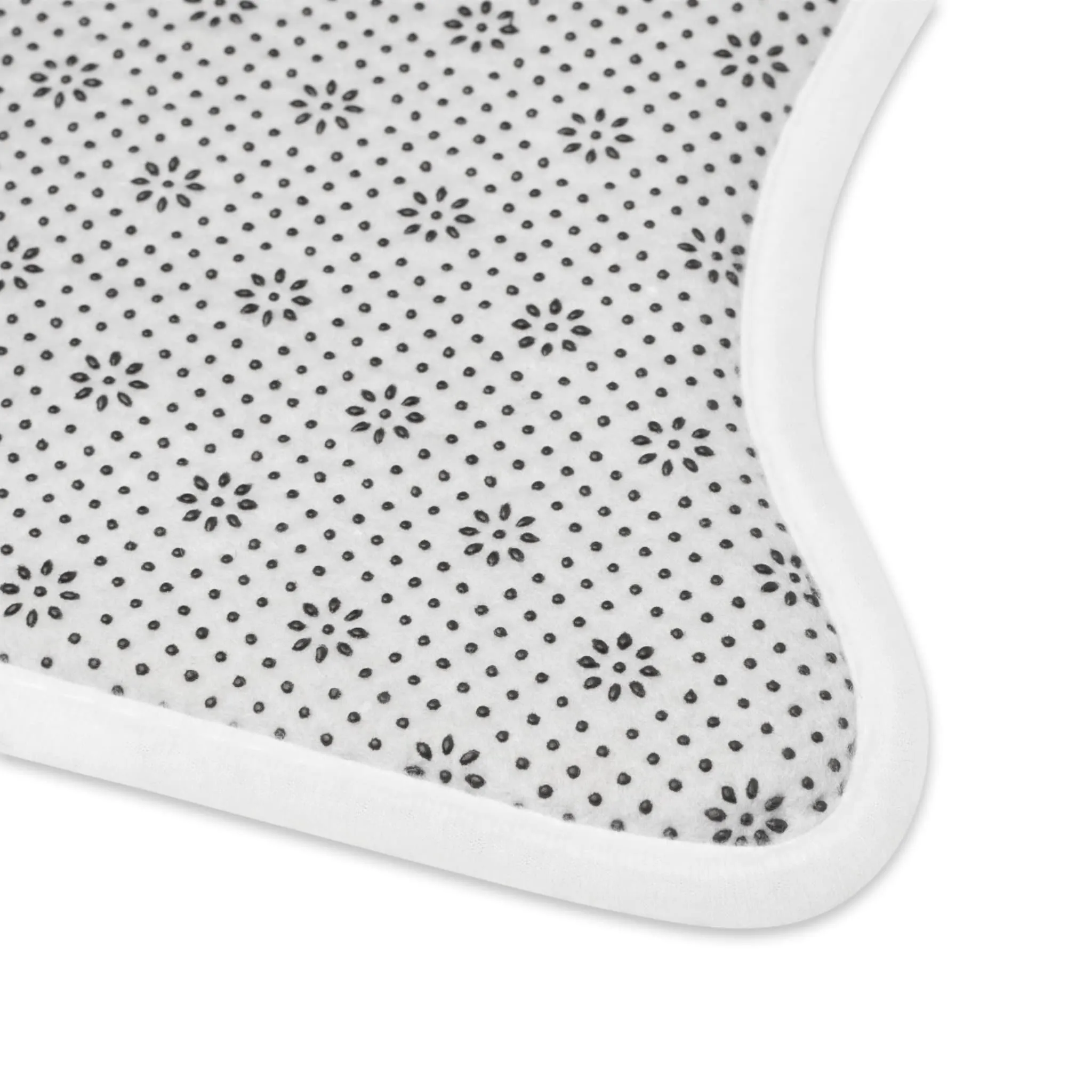 Atomic Kitschy Cat Fish Shaped Pet Feeding Mats, Retro Boomerang Starburst Non-Slip, Highly Absorbent Pads, Cat Lovers Gift - 127881923