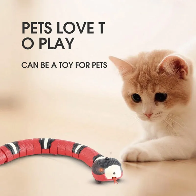 Automatic Cat Toys Interactive Smart Sensing Snake Tease Toys