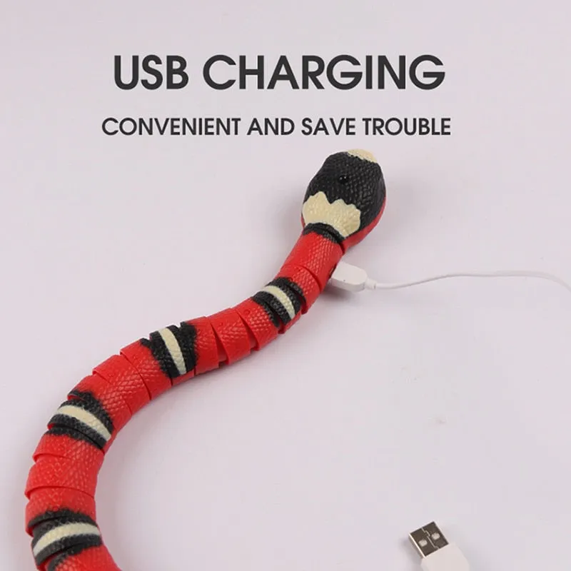 Automatic Cat Toys Interactive Smart Sensing Snake Tease Toys