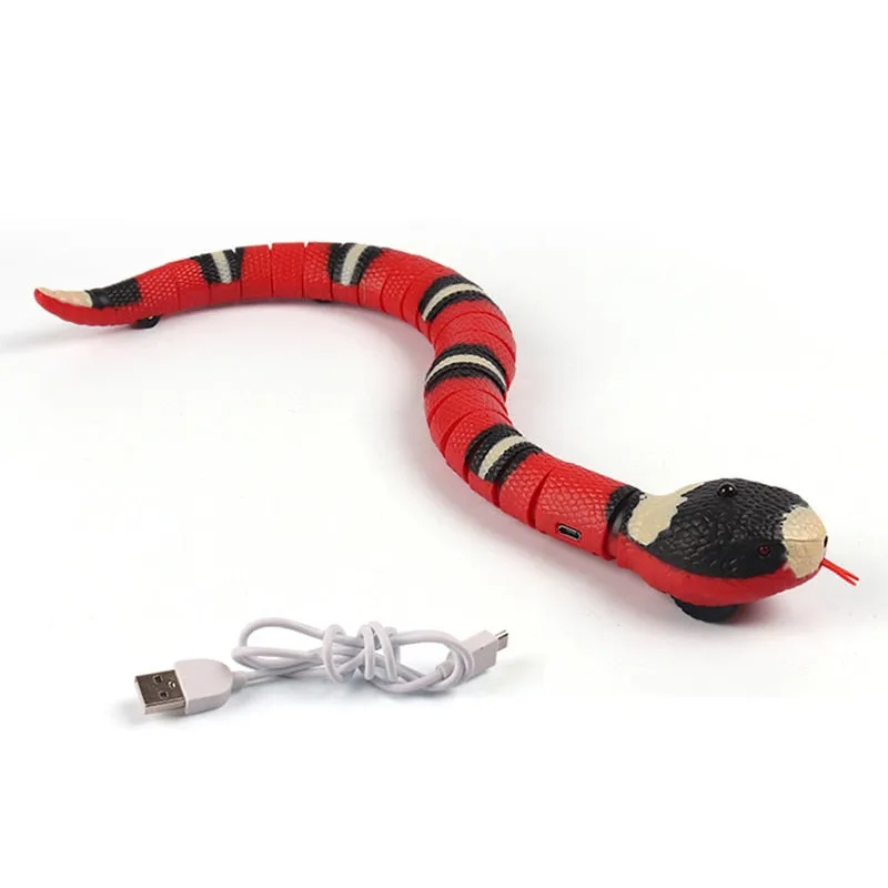 Automatic Cat Toys Interactive Smart Sensing Snake Tease Toys