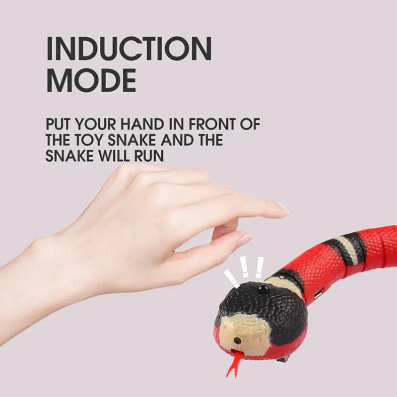 Automatic Cat Toys Interactive Smart Sensing Snake Tease Toys