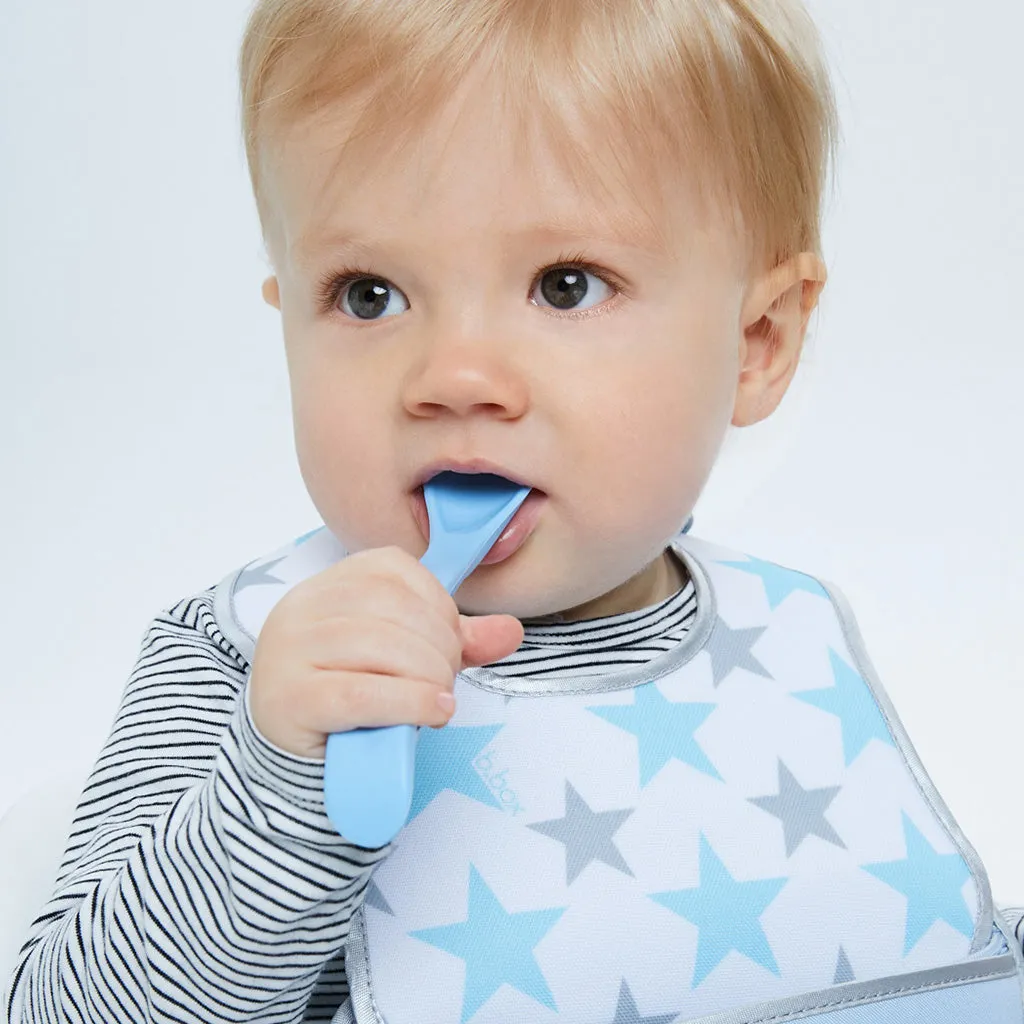 B.Box Baby Soft Bite Flexible Spoon Set Pack of 2 Red Blue