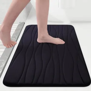 Buganda Memory Foam Bathroom Rug Mat 59x20, Extra Soft and Absorbent Bath Mats, Non-Slip and Machine Washable Bath Rugs for Bathroom Floor,Tub and Shower, Royal Blue