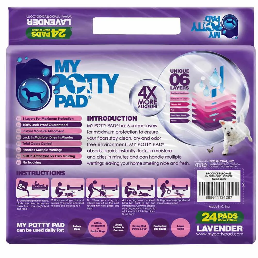 BUNDLE DEAL: My Potty Pad Lavender Pee Pad For Dogs
