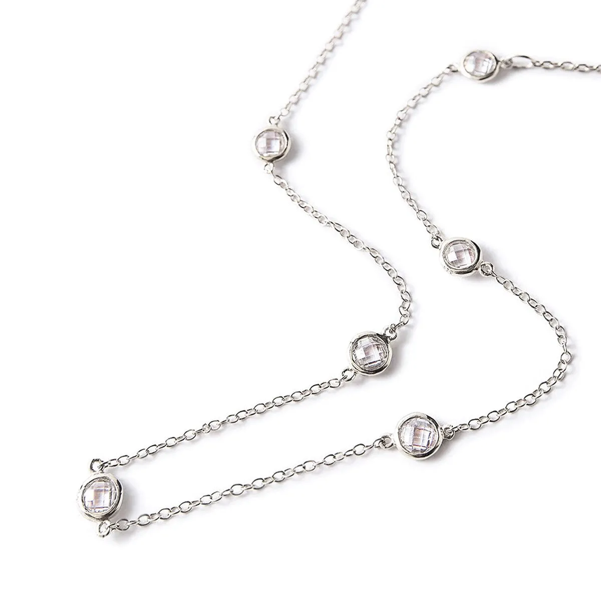 Crystal Chain Star Disc Layered Duo