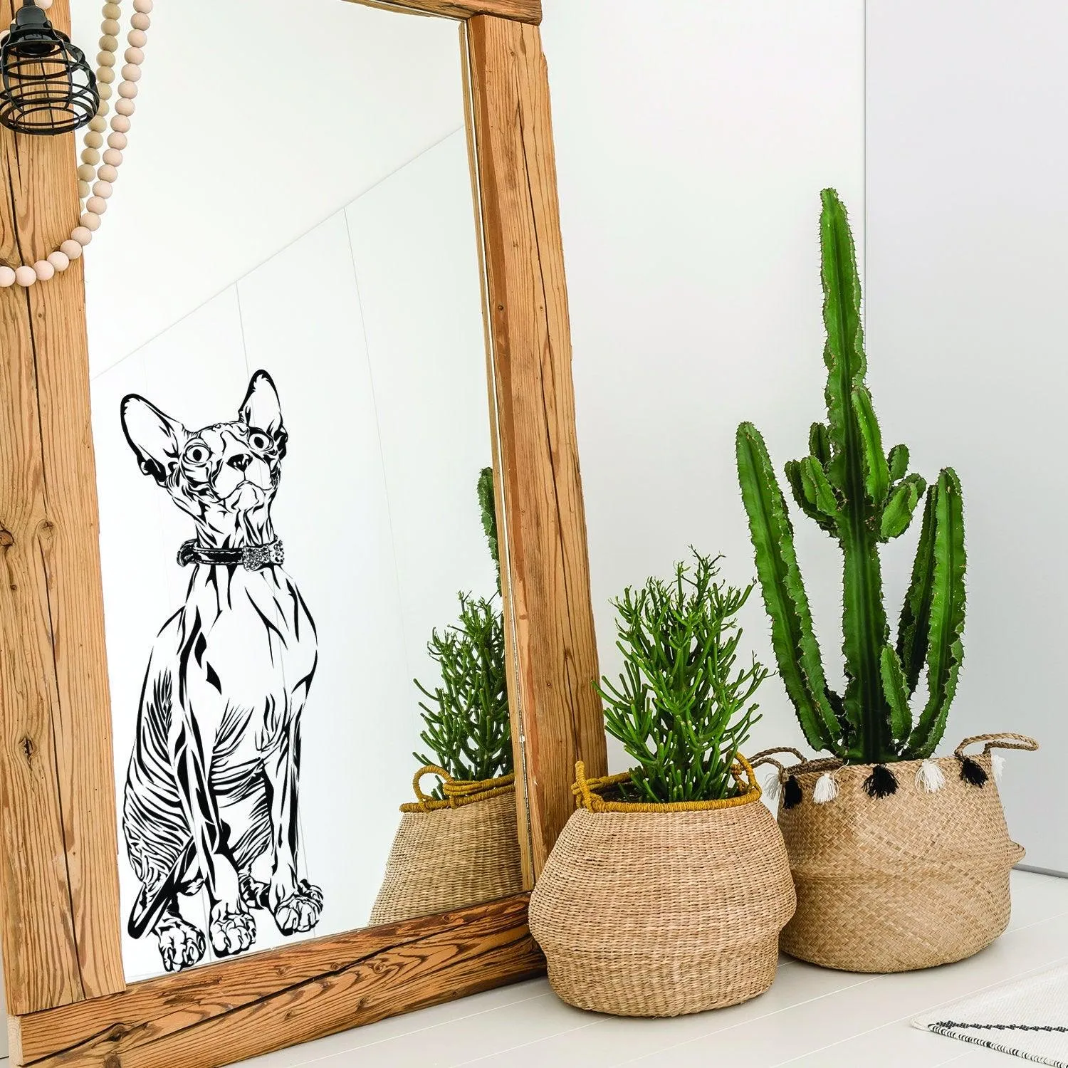 Custom Wall Decal Of Your Pet - Personalized Cat Lover Portrait Vinyl Sticker Gift Idea