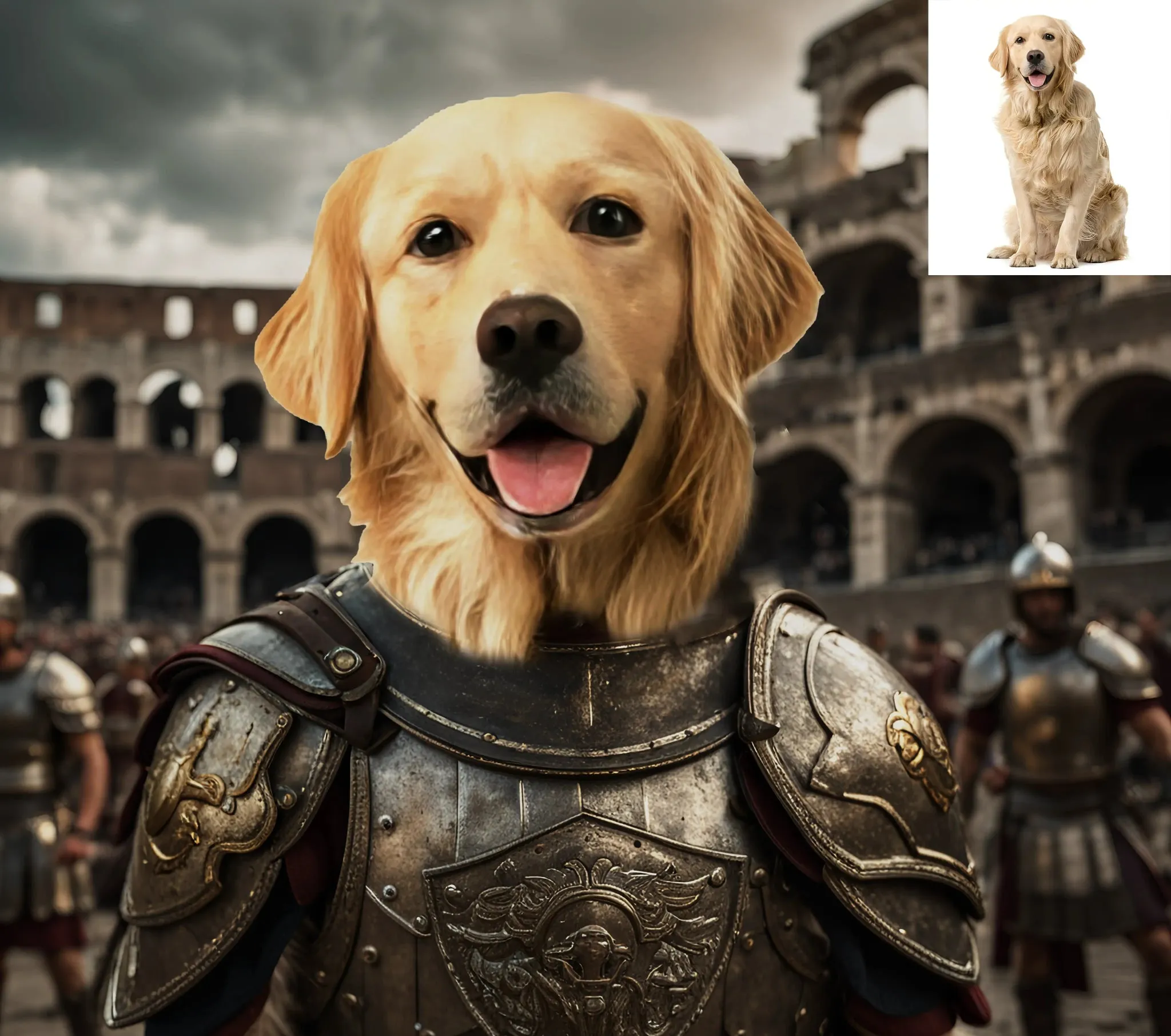 Custom Warriors Pet Portrait