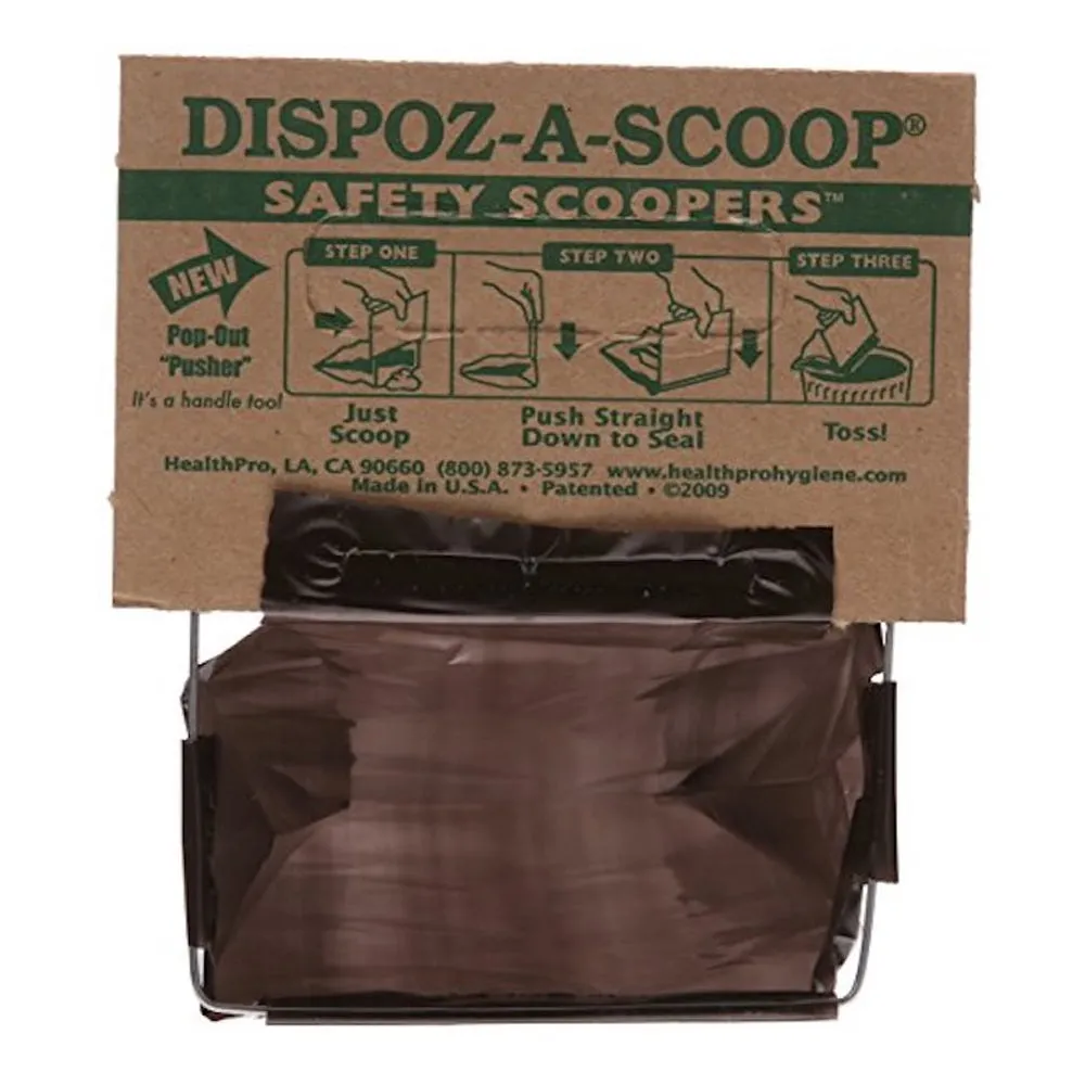 Dispoz-A-Scoop Bags- No Touch, Sanitary Dog Poop Scoopers  (24 Count)