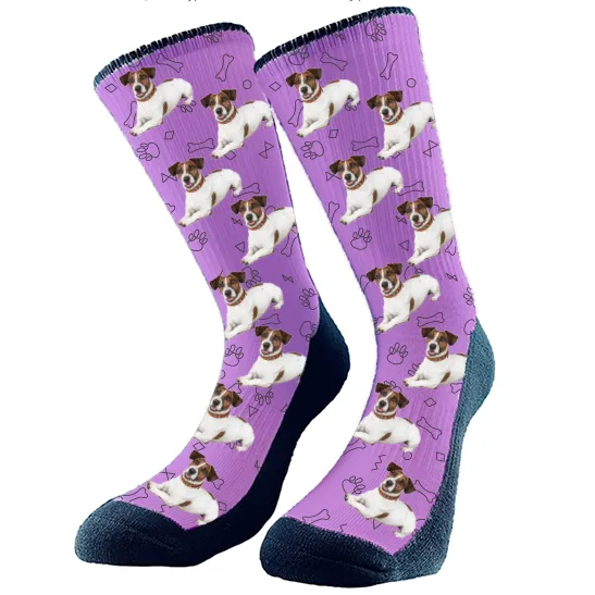 Dog - 2 - Outlined Bones & Paws