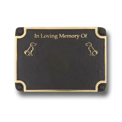 Dog Personalised Memorial Plaque