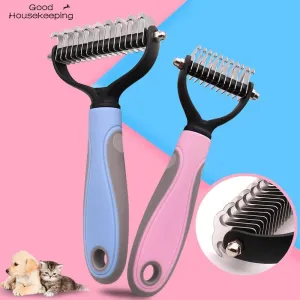 Double Sided Pet Hair Removal Comb Brush