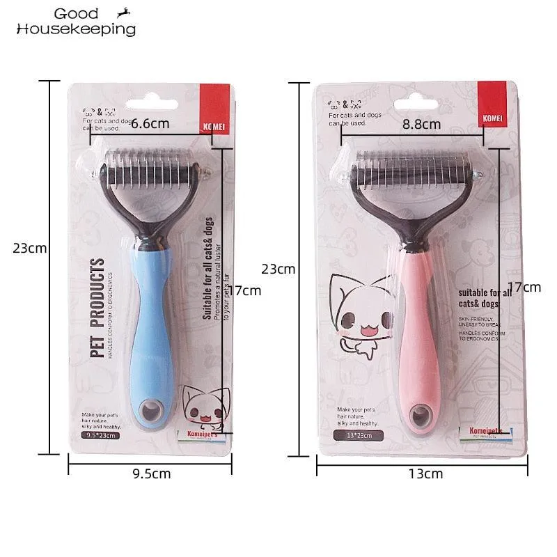 Double Sided Pet Hair Removal Comb Brush