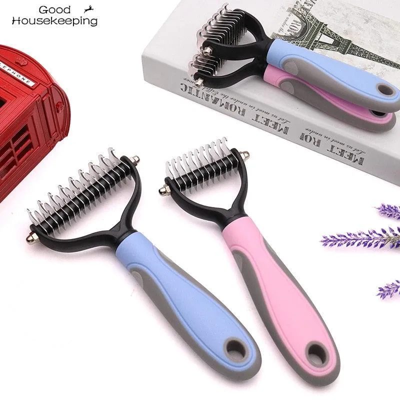 Double Sided Pet Hair Removal Comb Brush