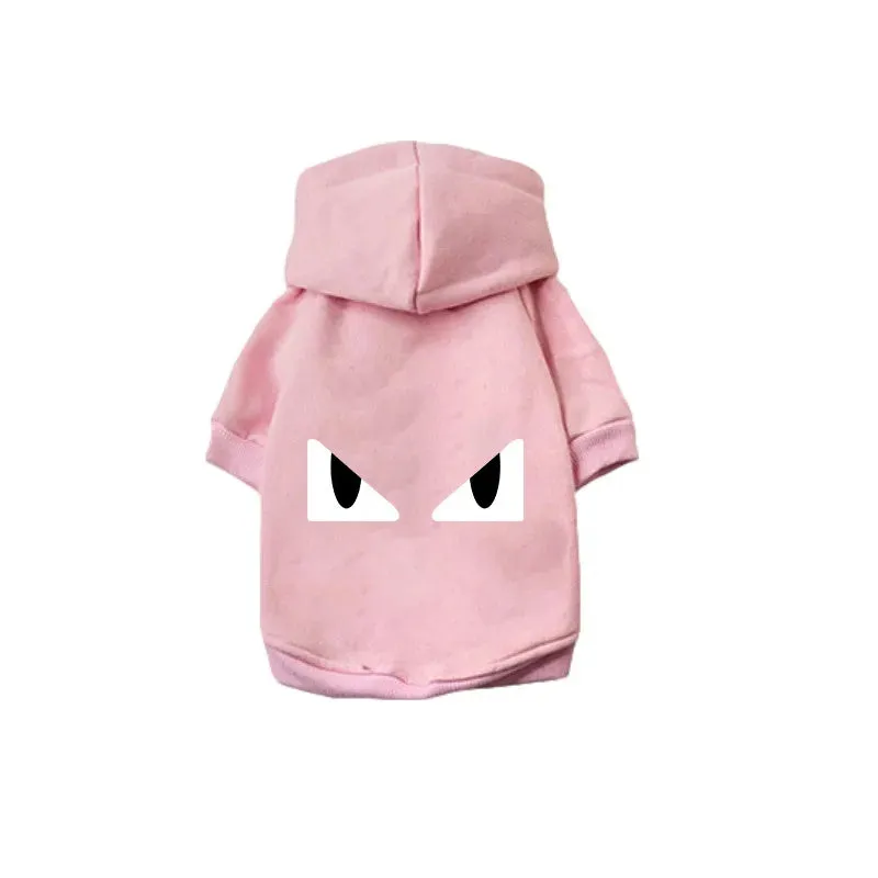 Fashion Designer Printed Dog Hoodies and Sweaters for Autumn Winter - Outdoor Large Dog Pet Coats for Labrador and French Bulldog