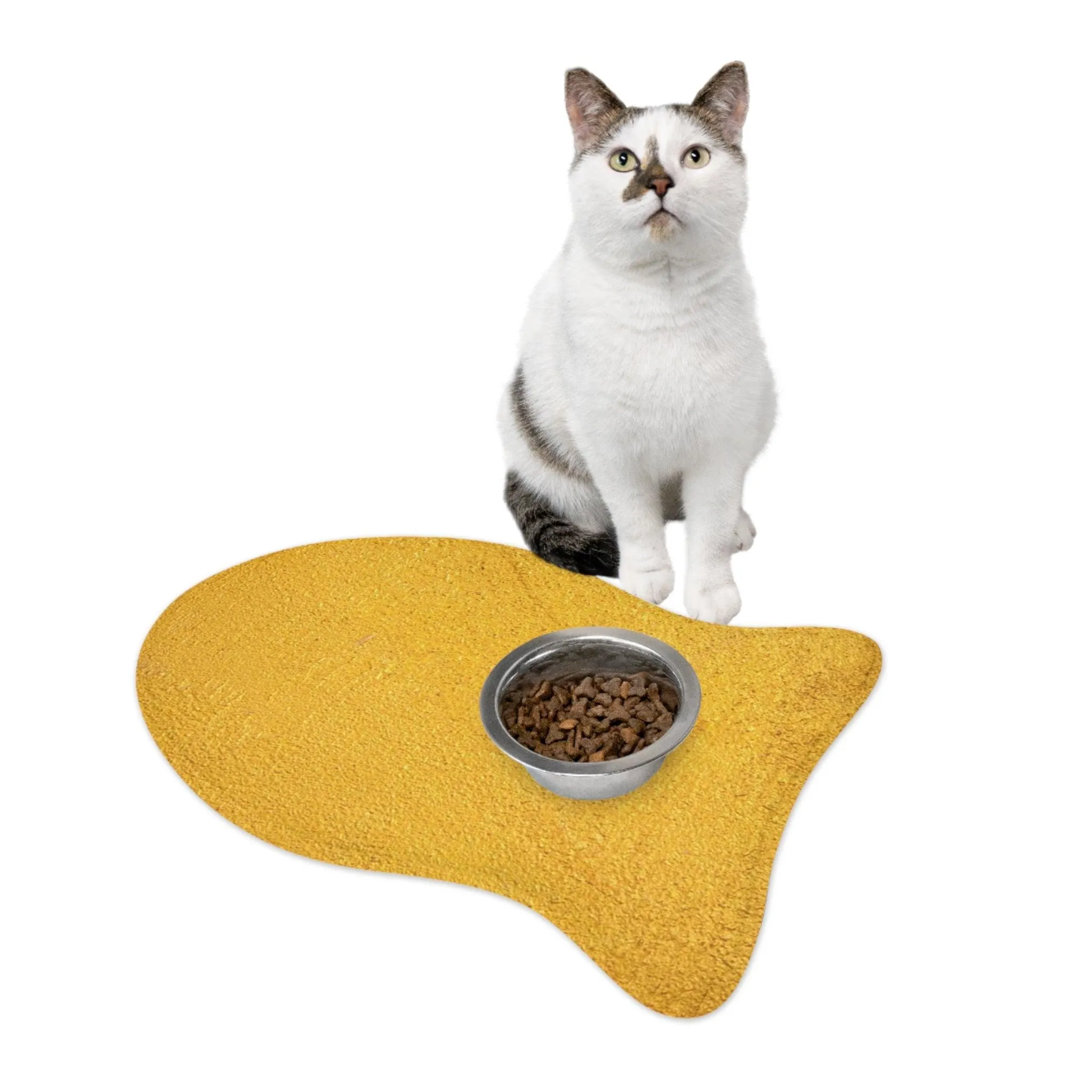 Faux Gold Cloth Pet Feeding Mats