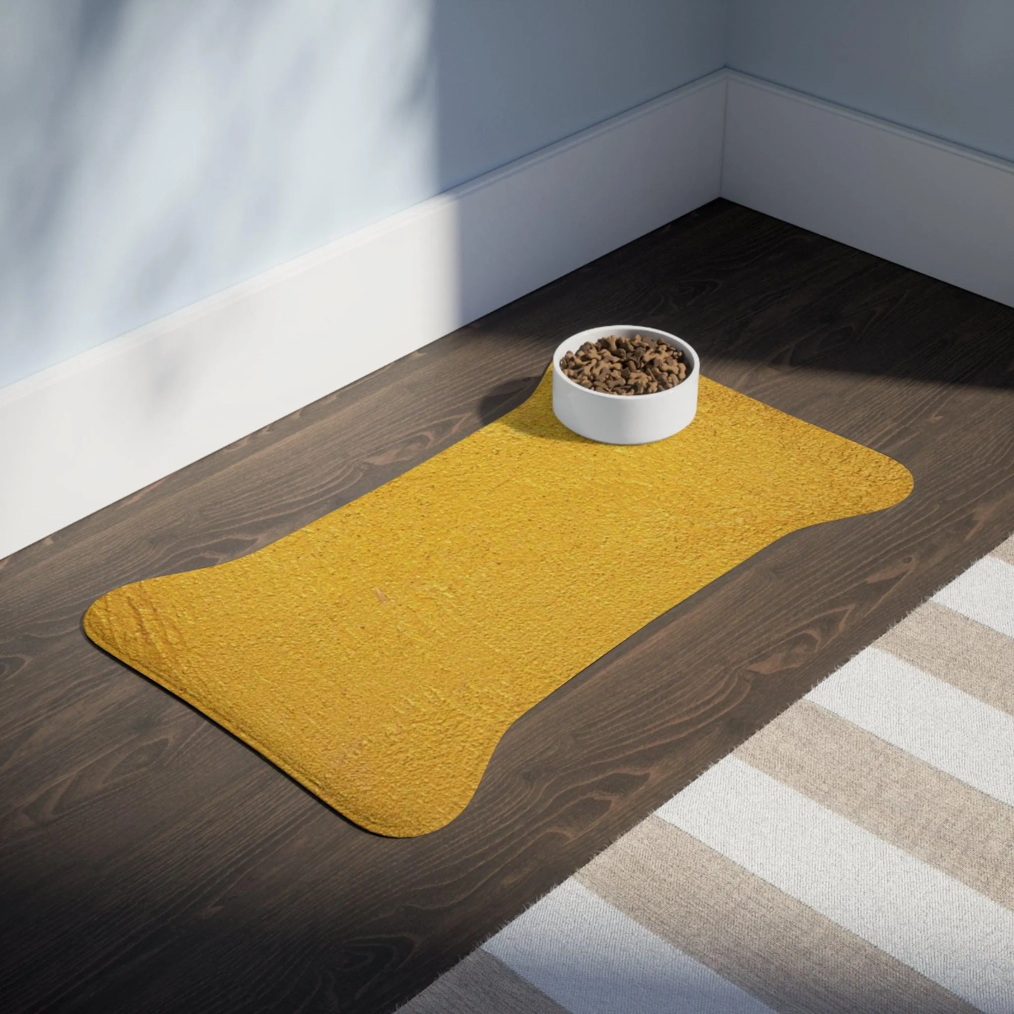 Faux Gold Cloth Pet Feeding Mats