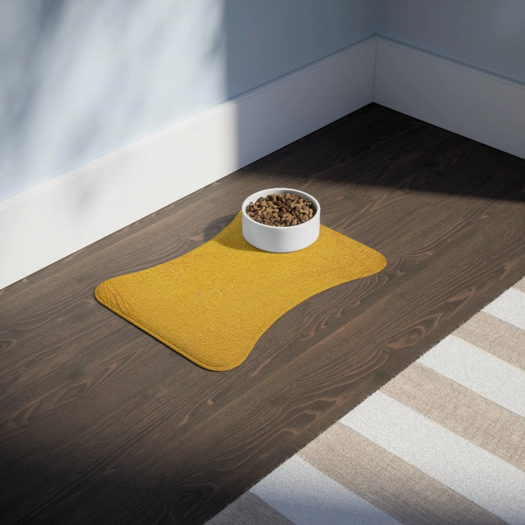 Faux Gold Cloth Pet Feeding Mats
