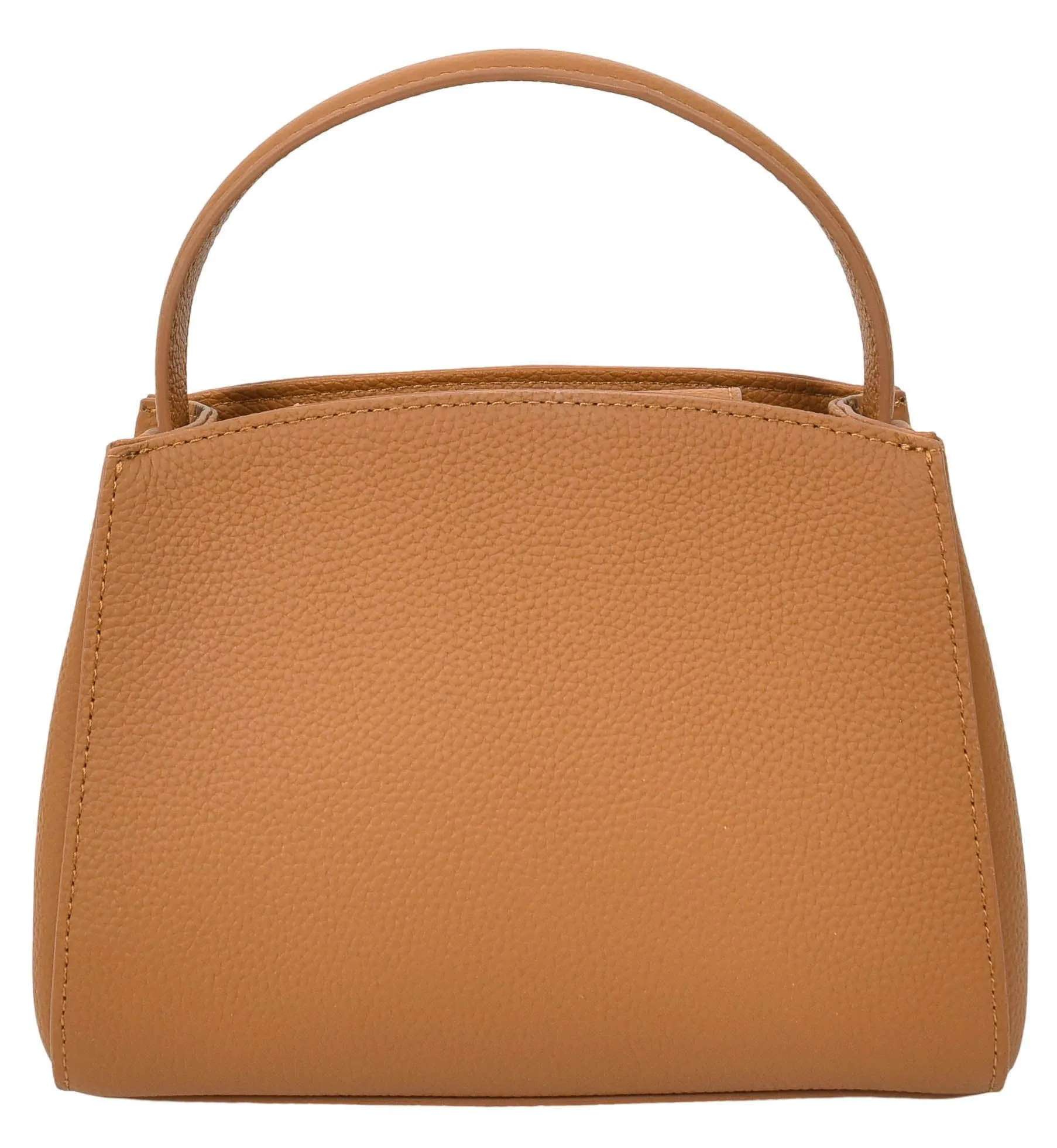 Halifax Women Small Leather Top Handle Shoulder Handbag Tan