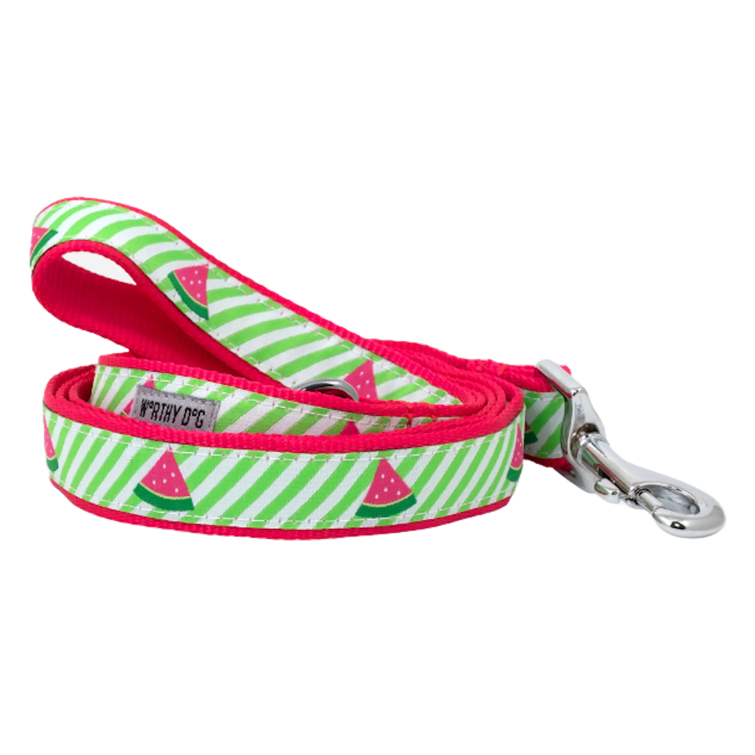 Leash | Green Stripe Watermelon