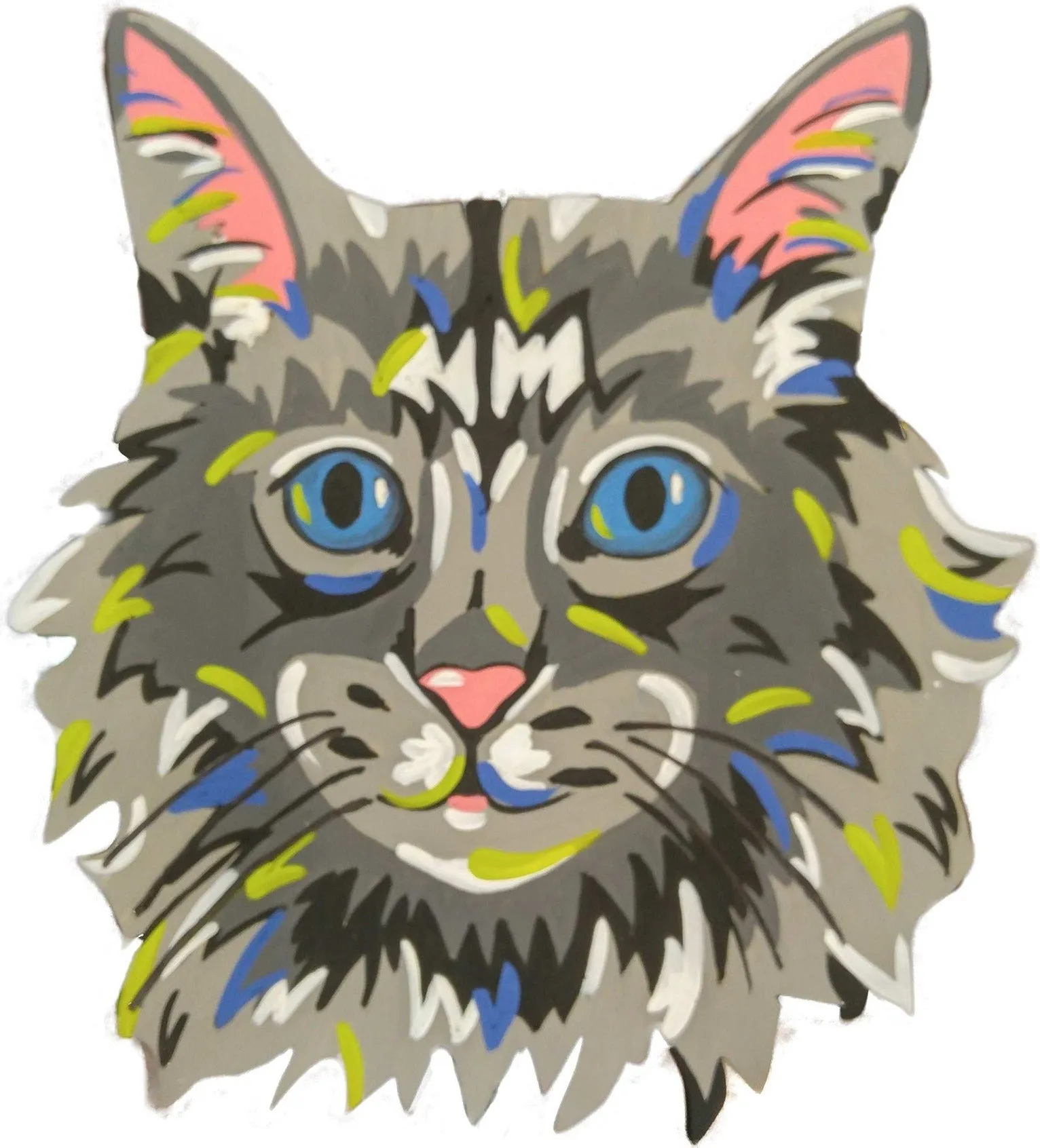 Maine Coon Cat-DIY Pop Art Paint Kit