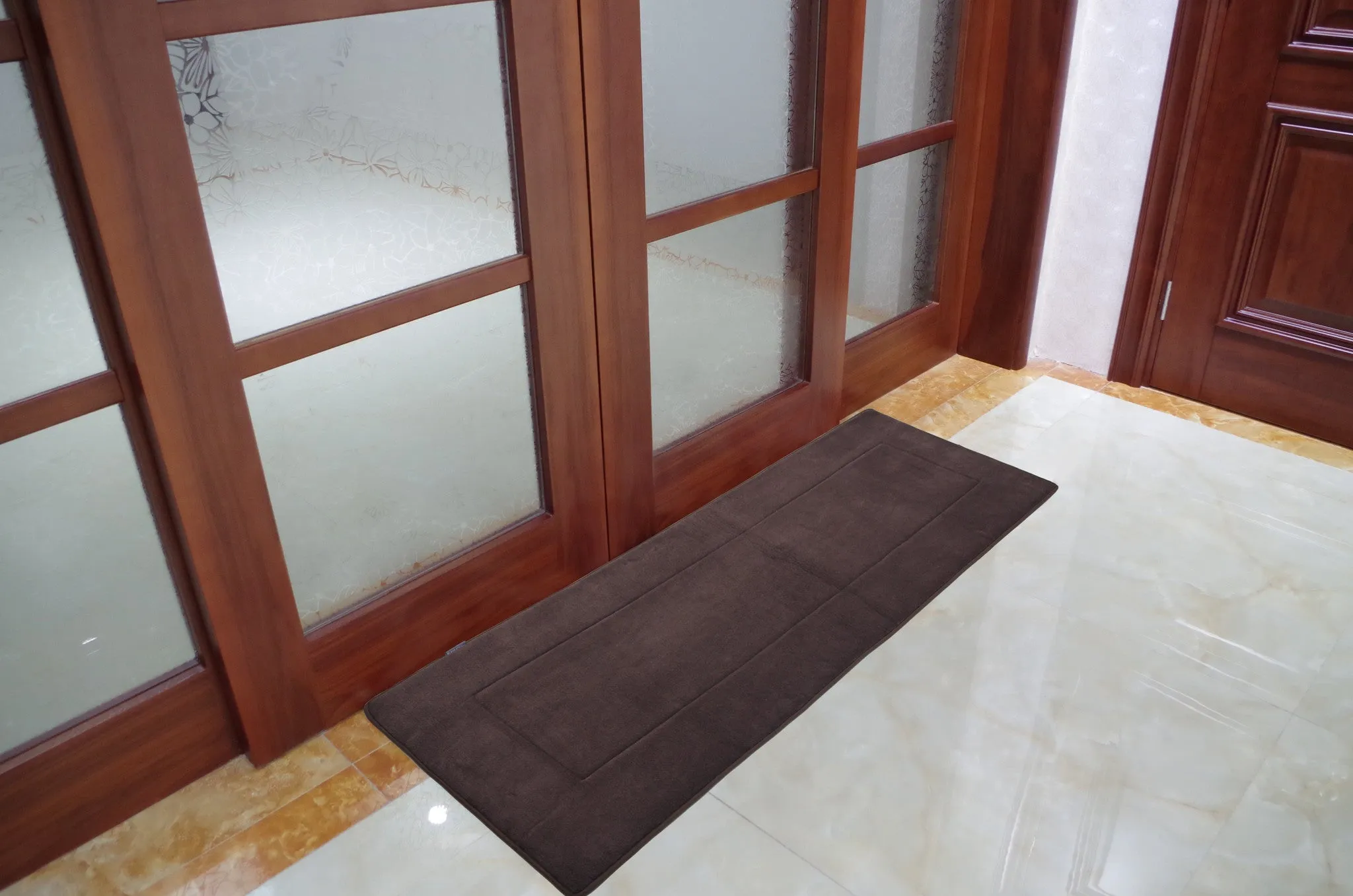 Memory Foam Runner in Coffee Brown, 2 x 5 ft