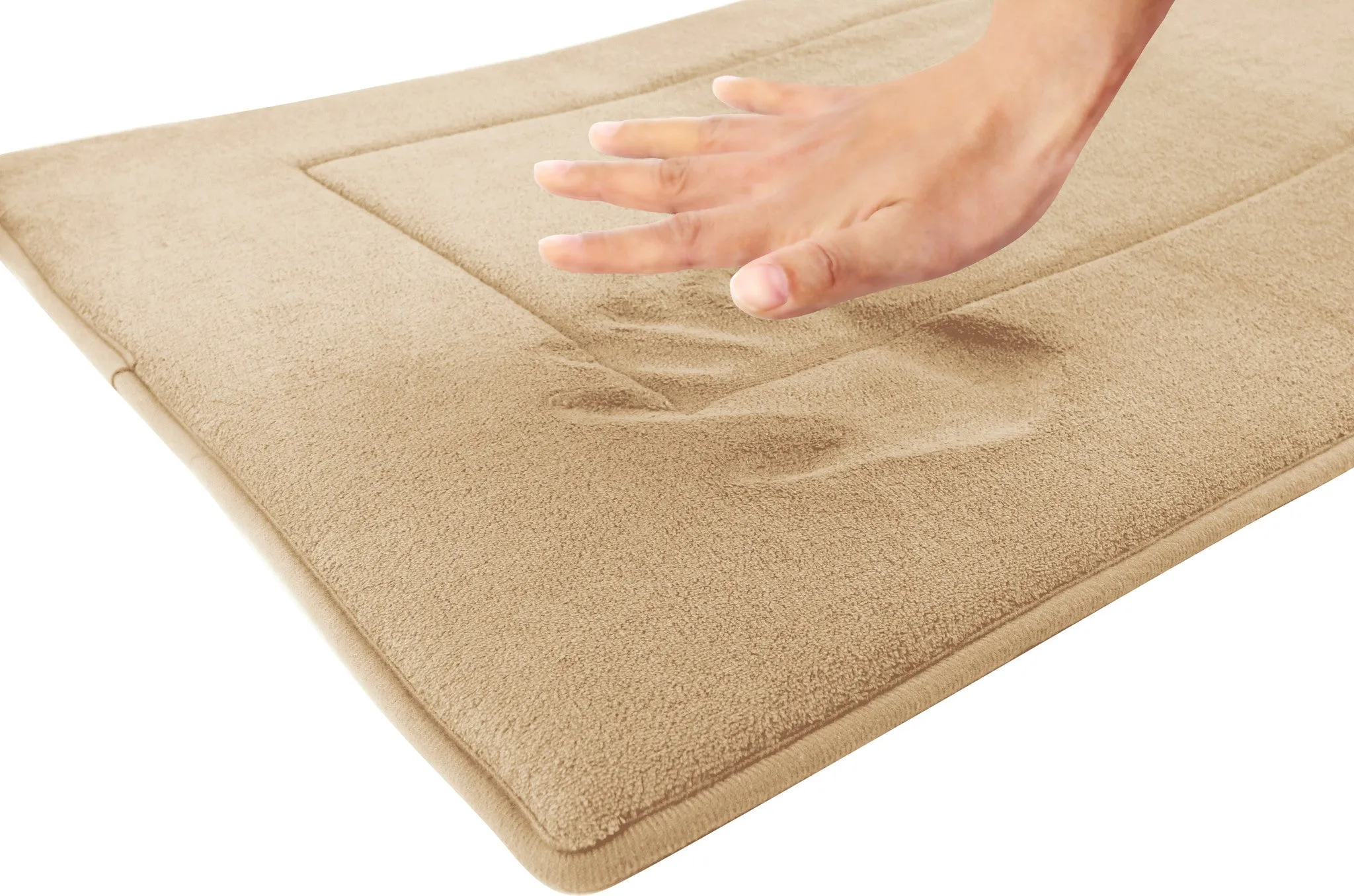Memory Foam Runner in Tan, 2 x 5 ft