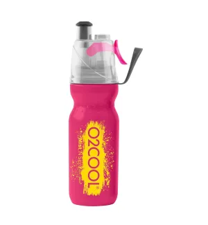 O2COOL Arctic Squeeze Mist 'N Sip 20oz Classic Brush Sp1 Water Bottle