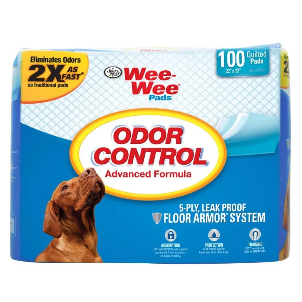 Odor Control Puppy Pads - Wee-Wee Odor Control Pads - 22” x 23”