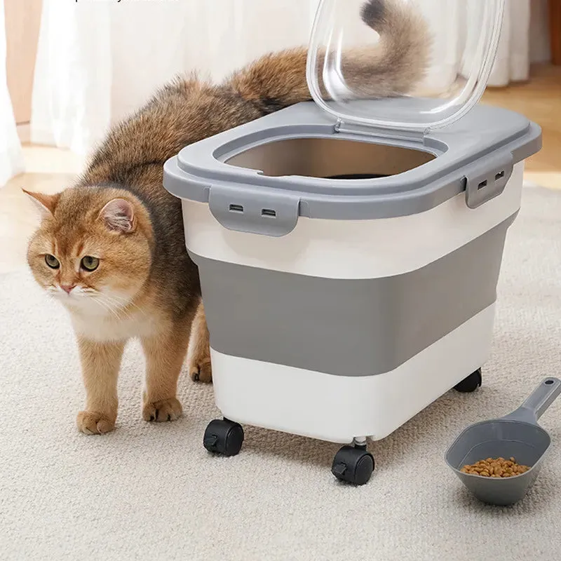 Pat and Pet Emporium | Pet Feeders | Folding Food Storage Box