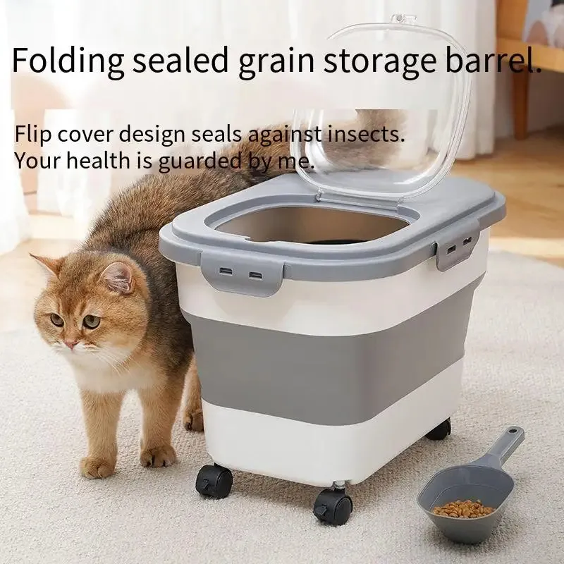 Pat and Pet Emporium | Pet Feeders | Folding Food Storage Box