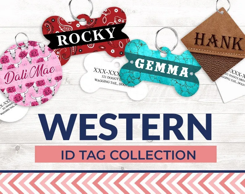 Pet ID Tag | Rustic Turquoise
