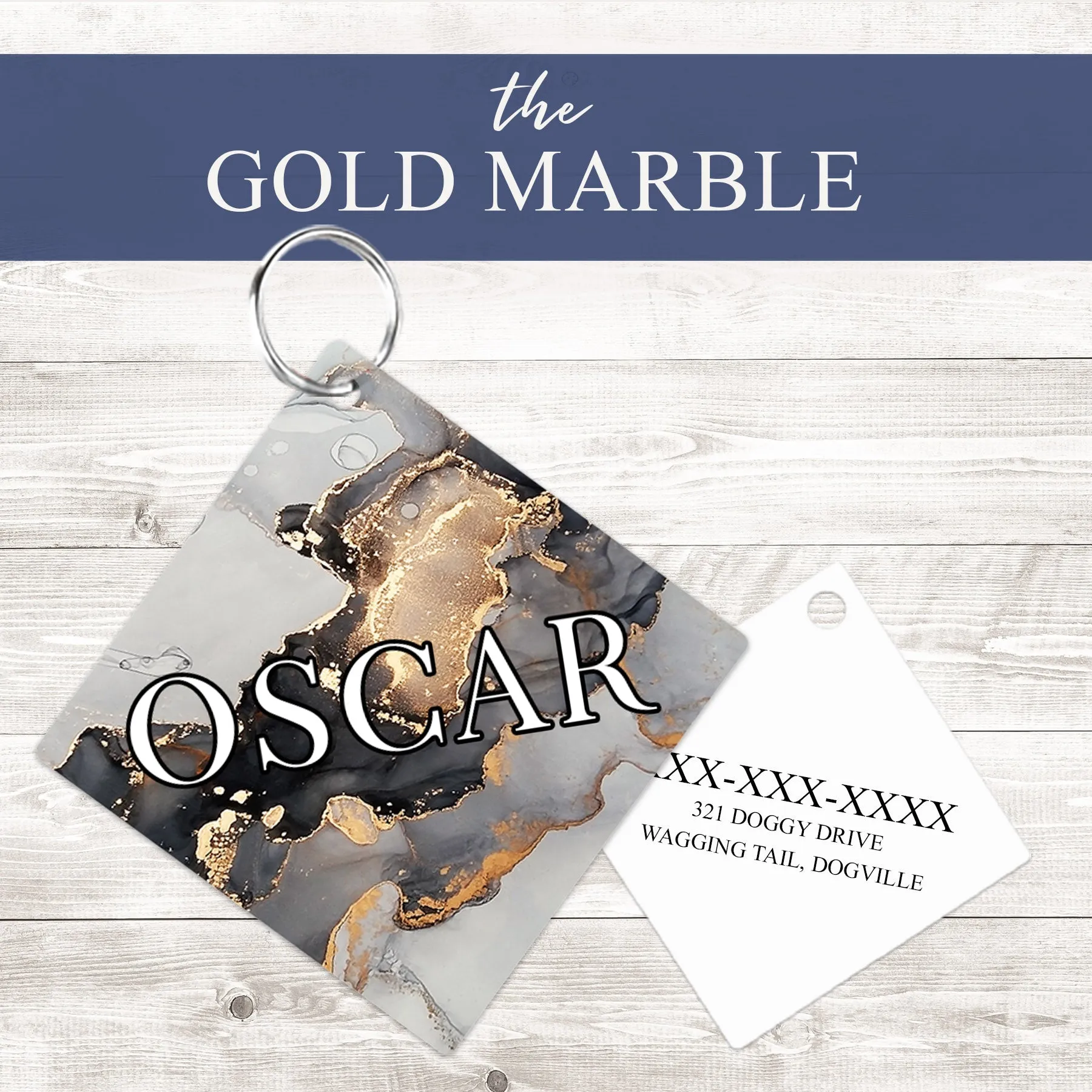 Pet ID Tag | The Gold Marble