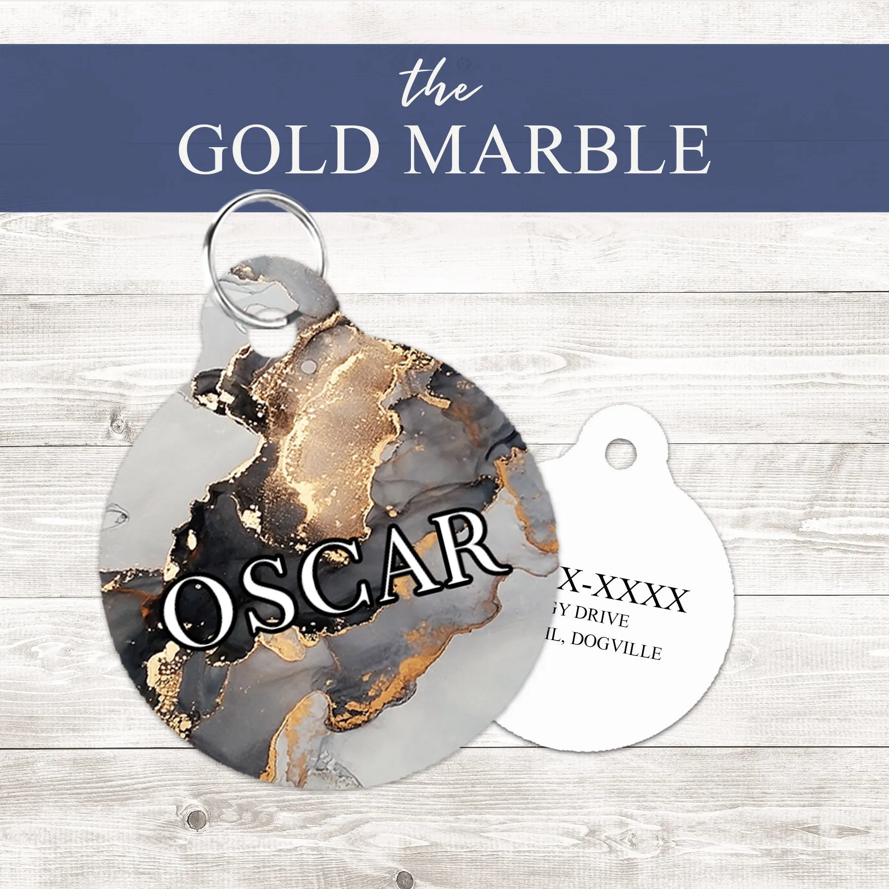 Pet ID Tag | The Gold Marble