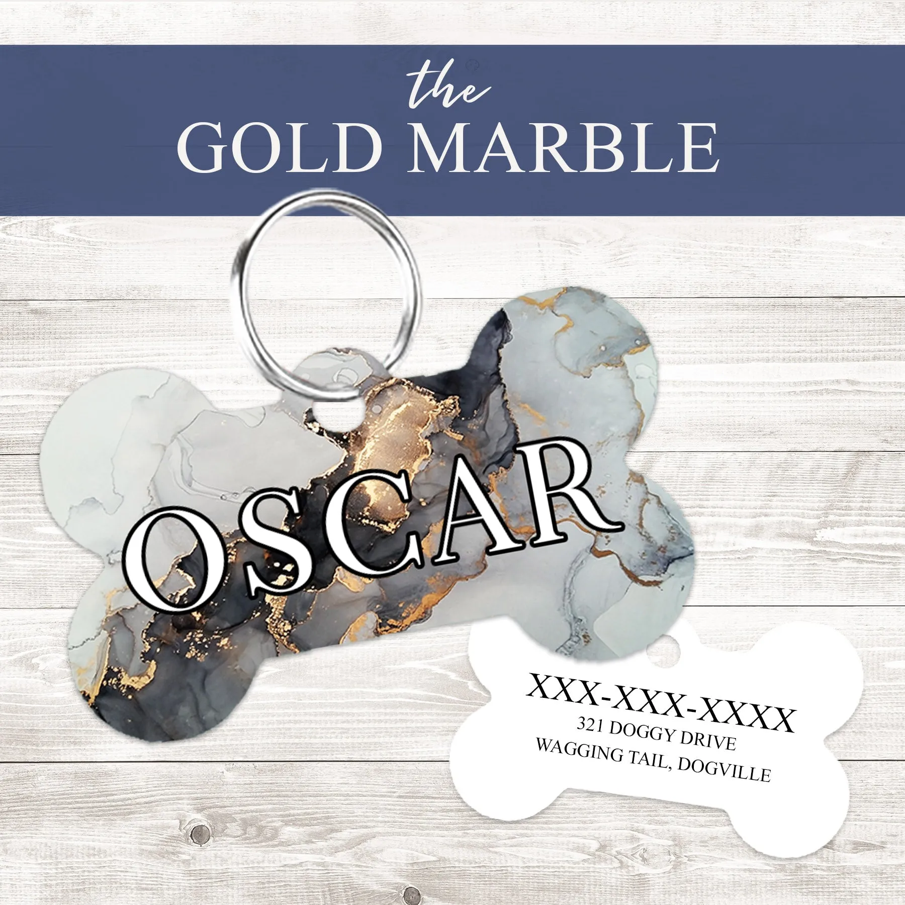 Pet ID Tag | The Gold Marble