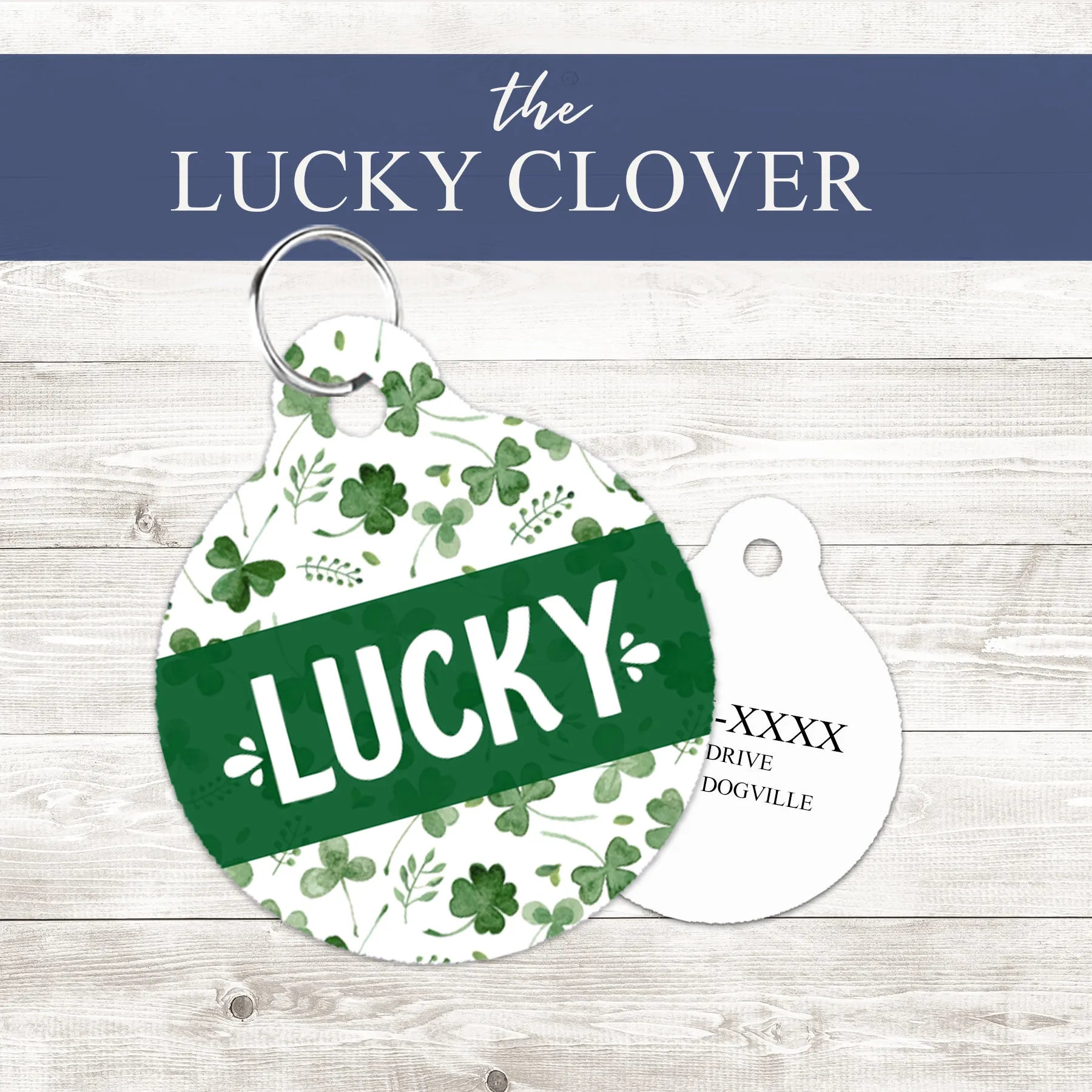 Pet ID Tag | The Lucky Clover