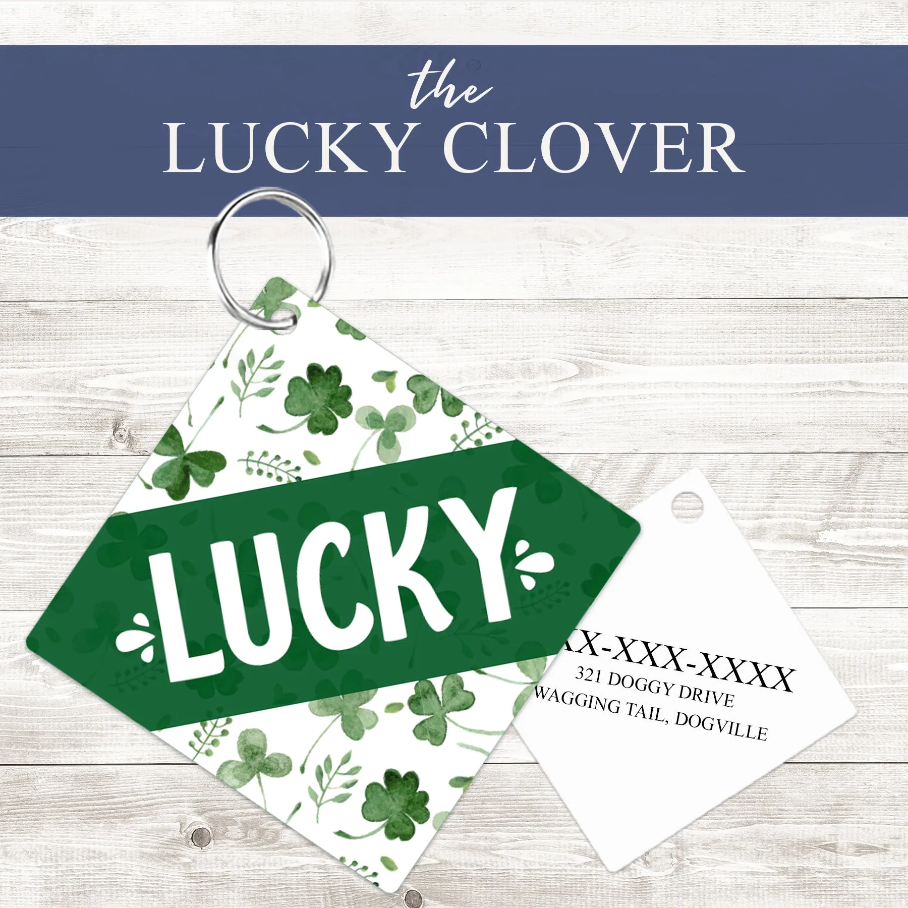 Pet ID Tag | The Lucky Clover