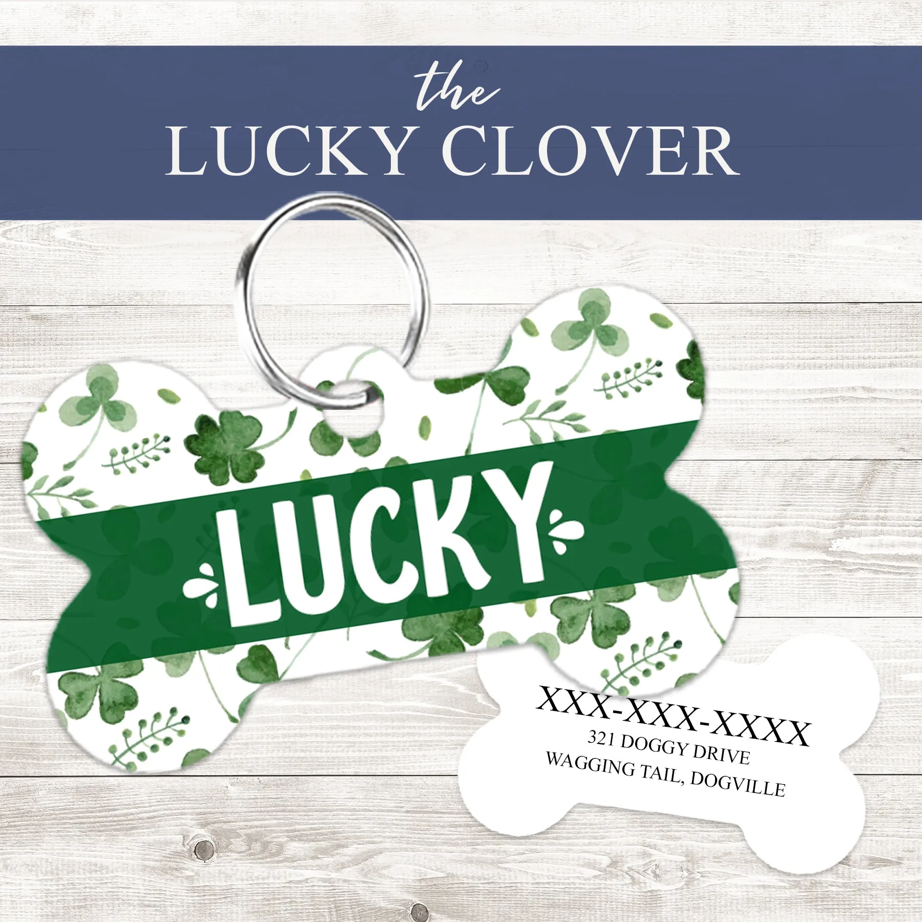 Pet ID Tag | The Lucky Clover