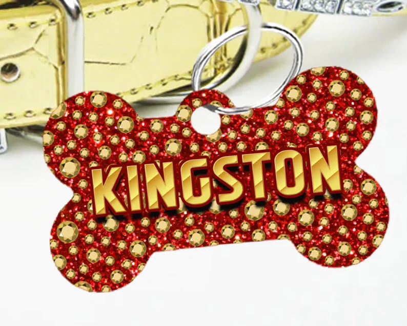 Pet ID Tag | The Rhinestone King