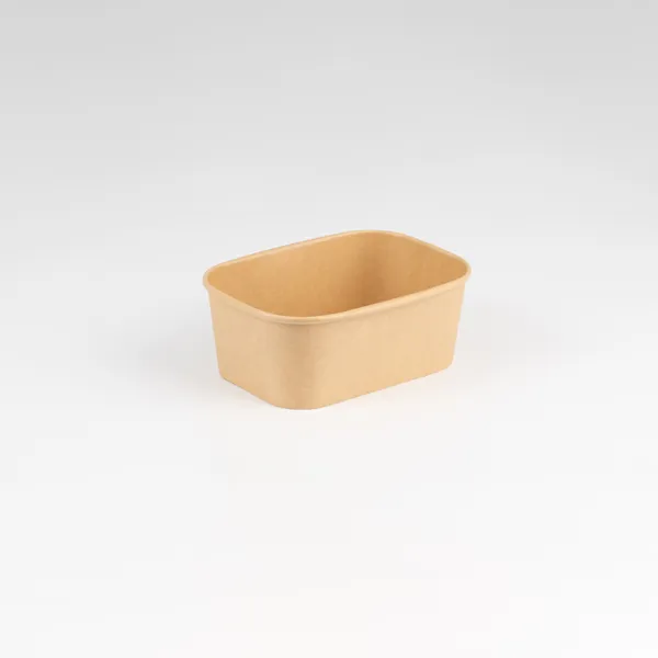 PP Coated Rectangular Kraft Bowls x300