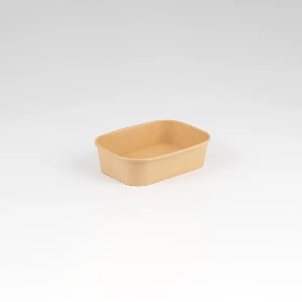 PP Coated Rectangular Kraft Bowls x300