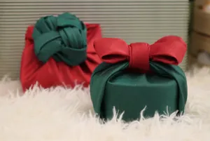 Red & Green Double Sided Bojagi
