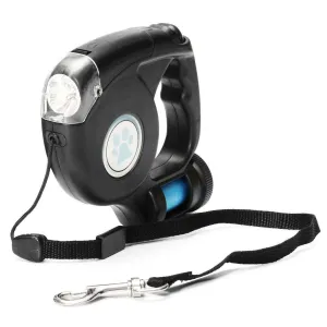 Romero Retractable Leash with LED Flashlight