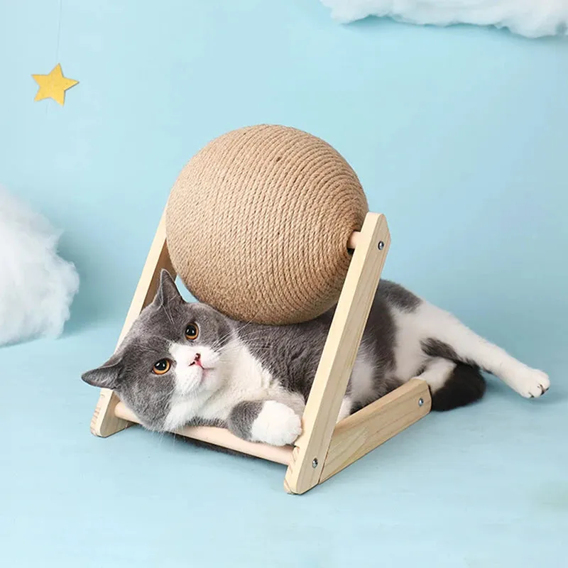Sisal Rope Cat Scratching Ball Toy for Cats