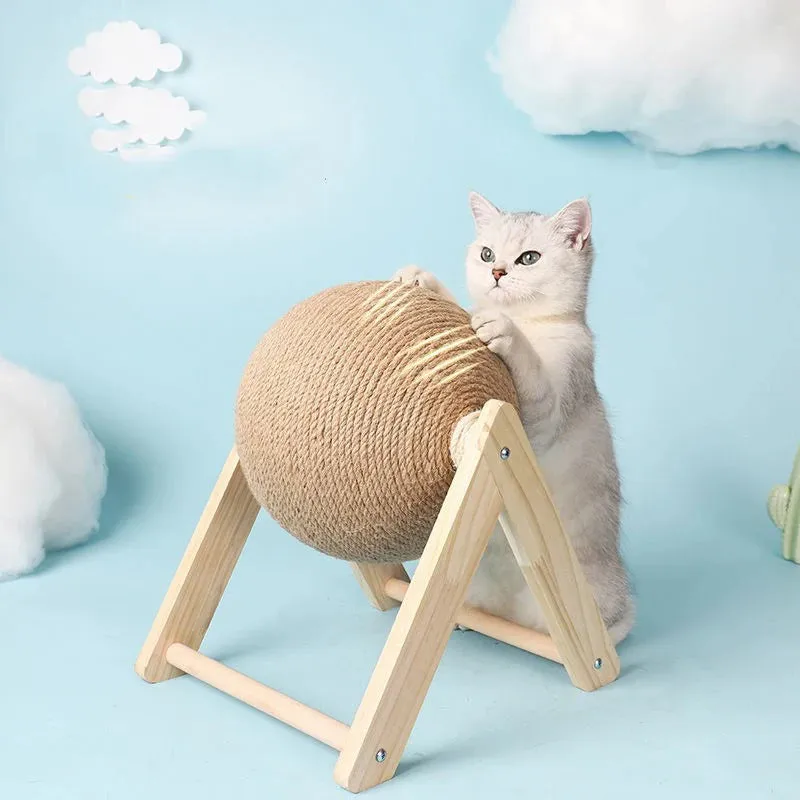 Sisal Rope Cat Scratching Ball Toy for Cats