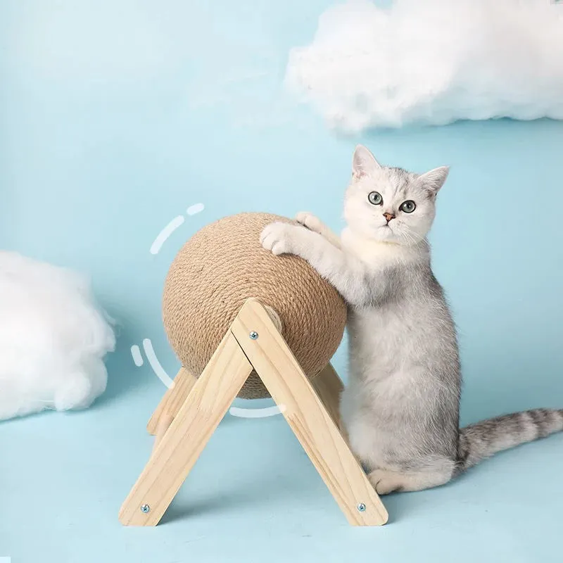 Sisal Rope Cat Scratching Ball Toy for Cats